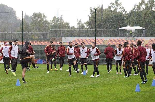 Trigoria - Squadra al lavoro in vista del Manchester City. Scarico per chi ha giocato ieri