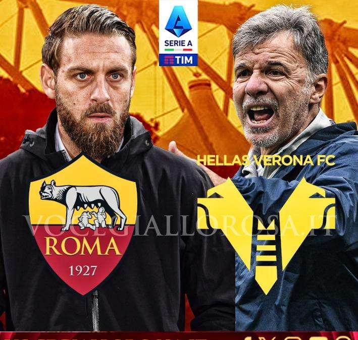Roma-Hellas Verona - La copertina del match. GRAFICA!