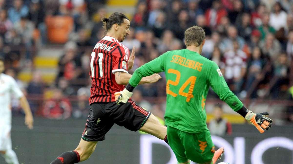 Milan-Roma 2-1. Decide una doppietta di Ibrahimovic