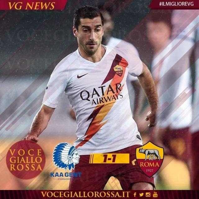 #IlMiglioreVG - Mkhitaryan è il man of the match di Gent-Roma. GRAFICA!