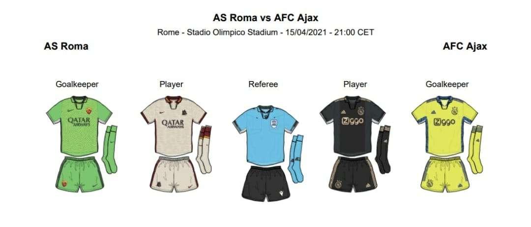 Roma e Ajax in campo con le seconde maglie domani. FOTO!