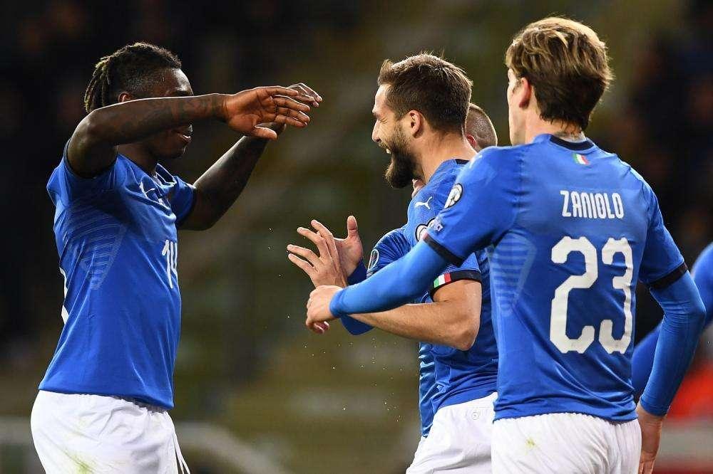 La Roma in Nazionale - Italia-Liechtenstein 6-0, vittoria larga per gli azzurri. 33 minuti di gioco per Zaniolo, Cristante in panchina per tutta la gara