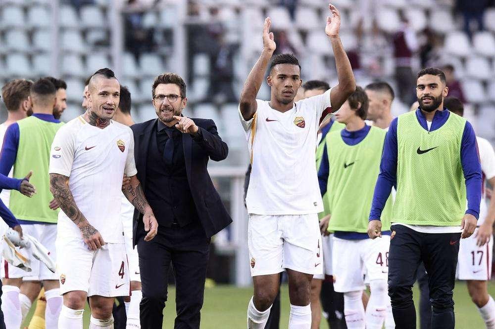 LA VOCE DELLA SERA - Torino-Roma 0-1. Kolarov regala i tre punti. Il serbo: "Ora sfruttiamo i due match in casa". Di Francesco: "Scudetto? Ne parliamo in futuro"