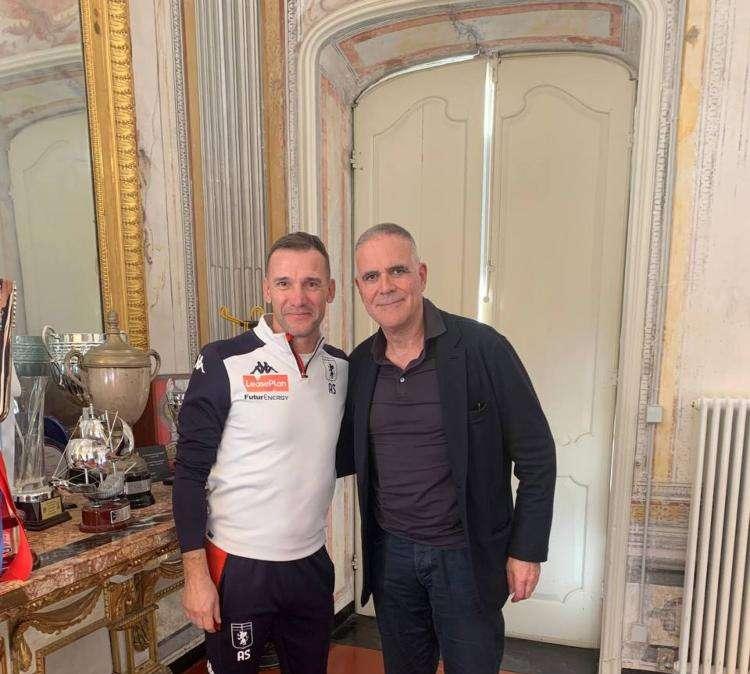 Genoa, primo giorno al campo per il presidente Zangrillo