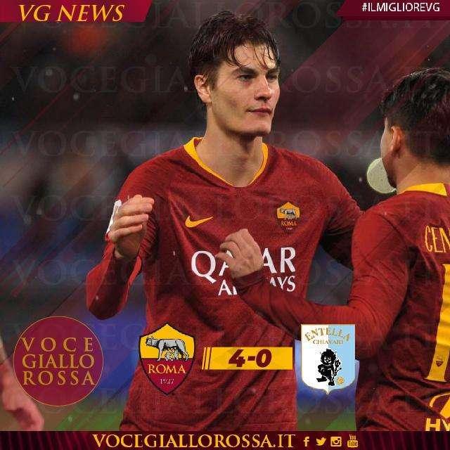 #IlMiglioreVG - Schick è il man of the match di Roma-Virtus Entella 4-0. GRAFICA!