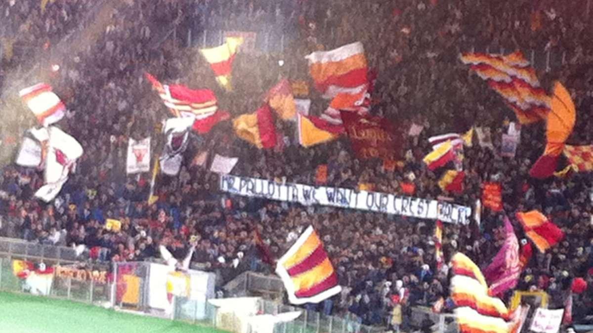La Sud a Pallotta: "Rivogliamo il nostro logo". FOTO!