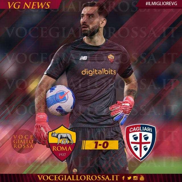#IlMiglioreVG - Rui Patricio è il man of the match di Roma-Cagliari 1-0. GRAFICA!