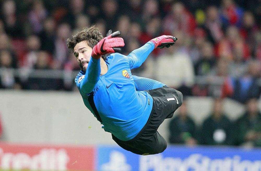 Alisson tra i migliori in Europa per la percentuale di parate
