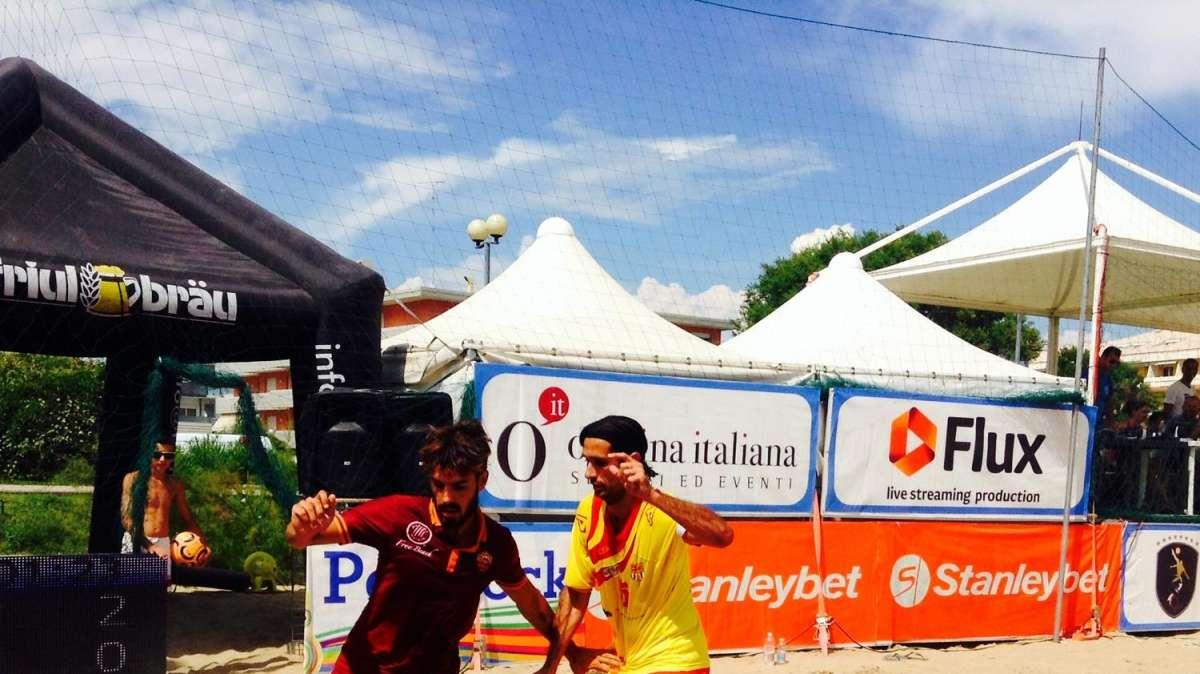 Beach Soccer, Roma a valanga su Bergamo