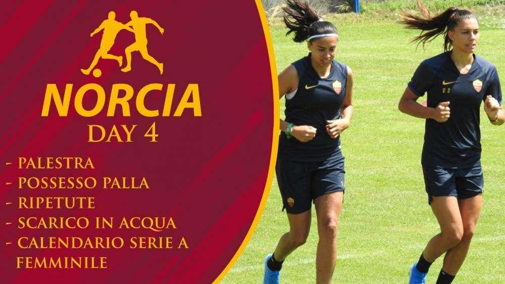 NORCIA - Day 4: pallone e ripetute al mattino, scarico in acqua nel pomeriggio. VIDEO!
