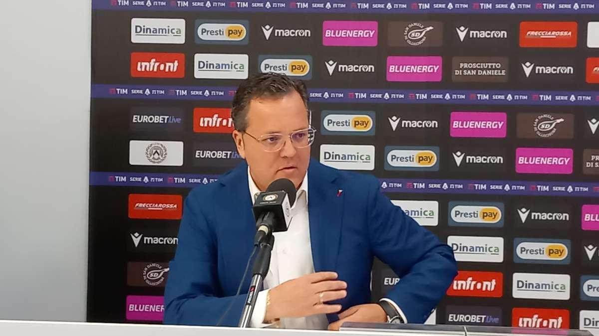 Udinese, Collavino: "Balzaretti è una persona preparata, ha cominciato con la Roma con dirigenti di grande esperienza"