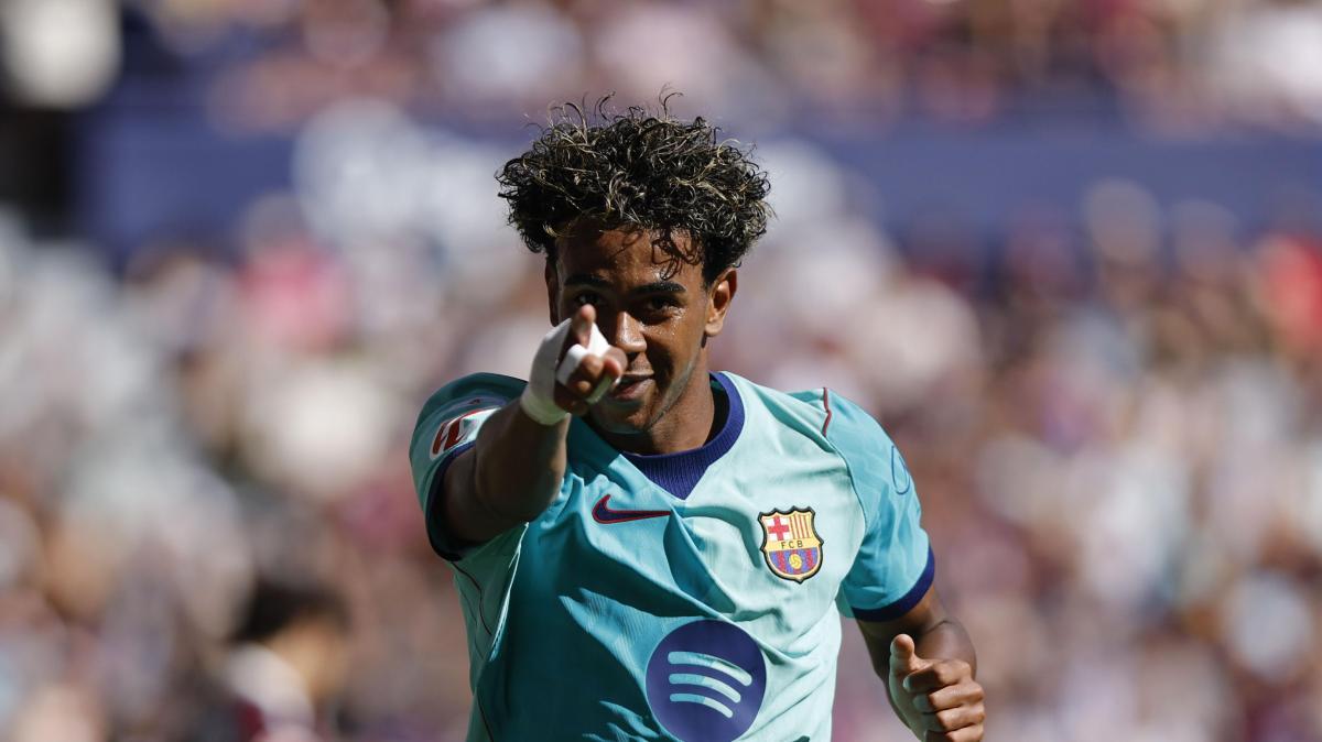 Liga, altra doppietta di Yamal, il Barcellona batte il Levante 4-2