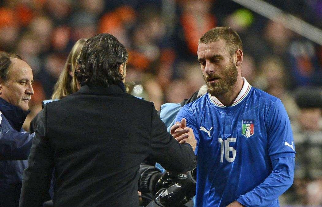 La Roma in Nazionale - Olanda-Italia 1-1: De Rossi poco presente, Osvaldo cambia l'attacco azzurro, secondo gettone per Florenzi
