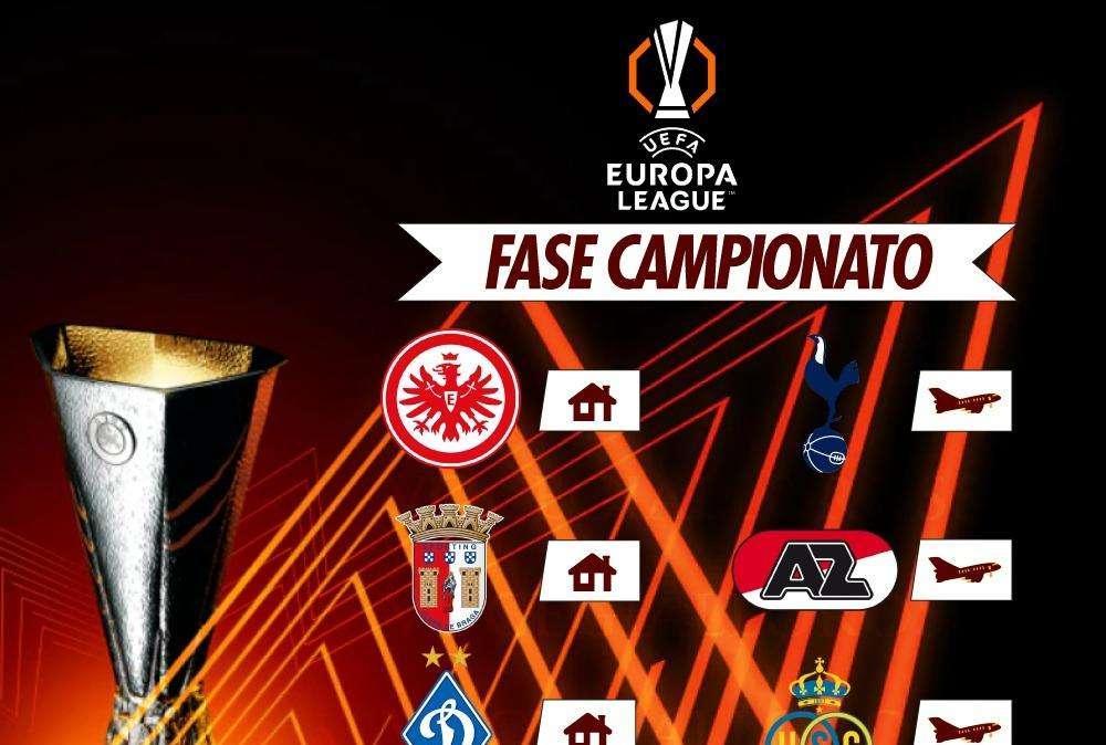 Sorteggi Europa League: definite le avversarie della Roma, Eintracht Francoforte e Tottenham le squadre di prima fascia. Pescato l'Athletic Club