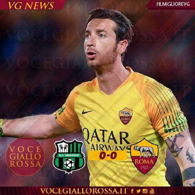 #IlMiglioreVG - Mirante è il man of the match di Sassuolo-Roma 0-0. GRAFICA!