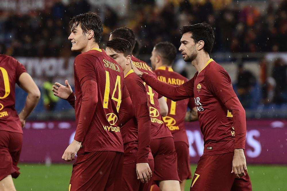 Roma-Virtus Entella 4-0 - Doppio Schick, Marcano e Pastore: giallorossi ai quarti di Coppa Italia. FOTO! VIDEO!