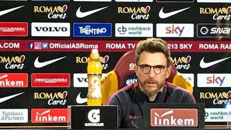 Trigoria - Di Francesco: "Il derby vale più di 3 punti. In campo uno tra Schick e Ünder, out Perotti, in dubbio Manolas e Florenzi". FOTO!