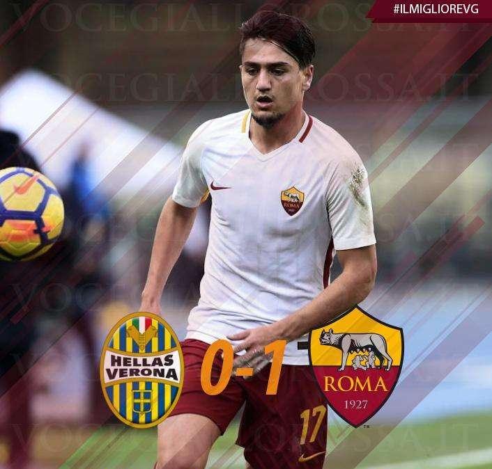 #IlMiglioreVG - Ünder è il man of the match di Hellas Verona-Roma 0-1. GRAFICA!