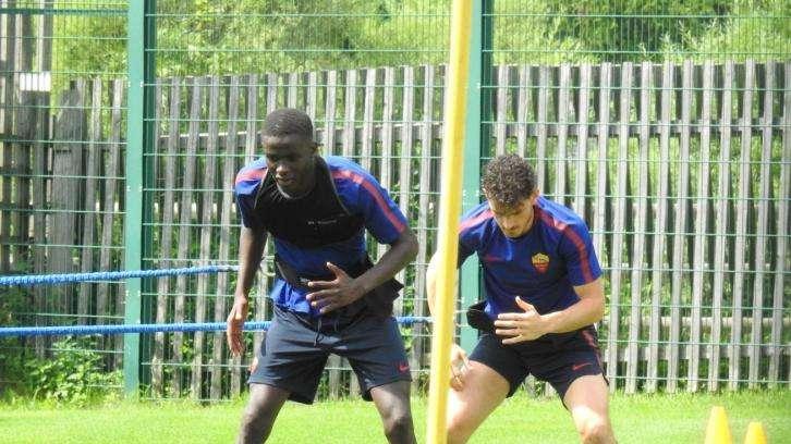 PINZOLO - Florenzi e Keba lavorano sulla forza. PHOTOGALLERY!