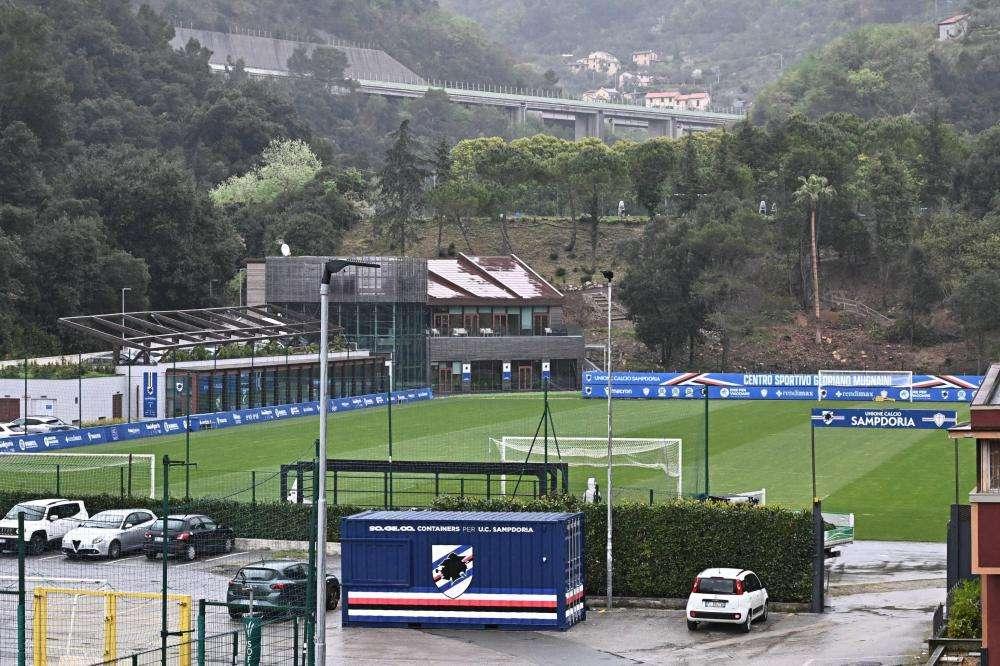 Sampdoria, squadra in partenza per il ritiro a Roma