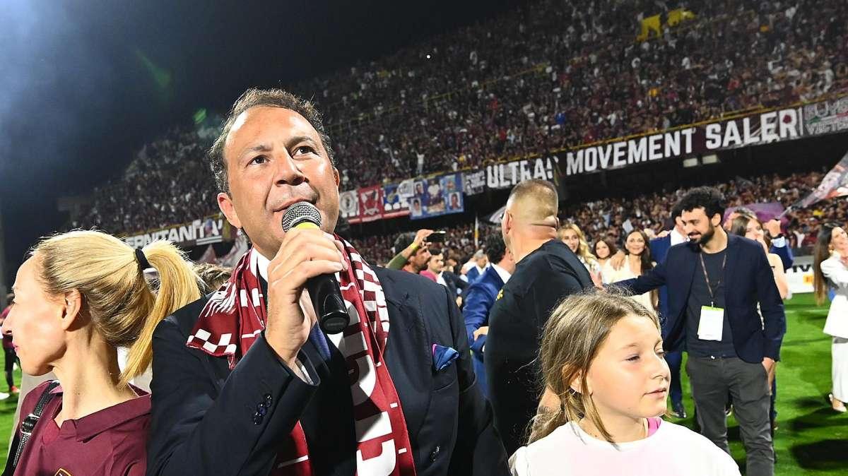 Salernitana, Iervolino: "Vogliamo arrivare il più in alto possibile"