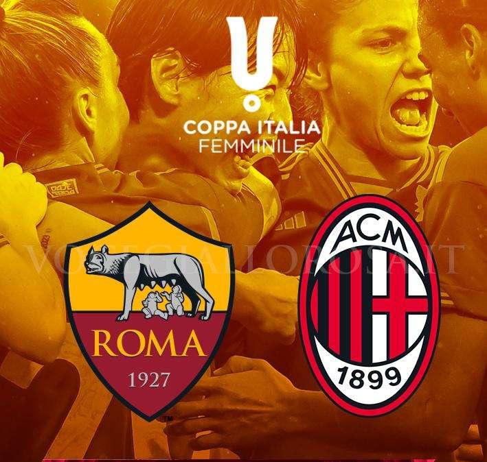 Coppa Italia Femminile - Roma-Milan - La copertina del match. GRAFICA!
