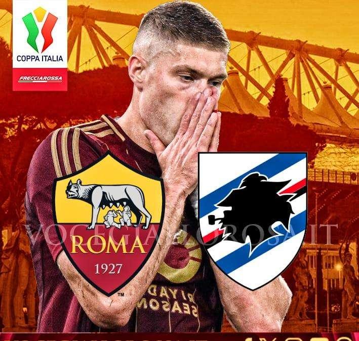 Coppa Italia - Roma-Sampdoria - La copertina del match. GRAFICA!