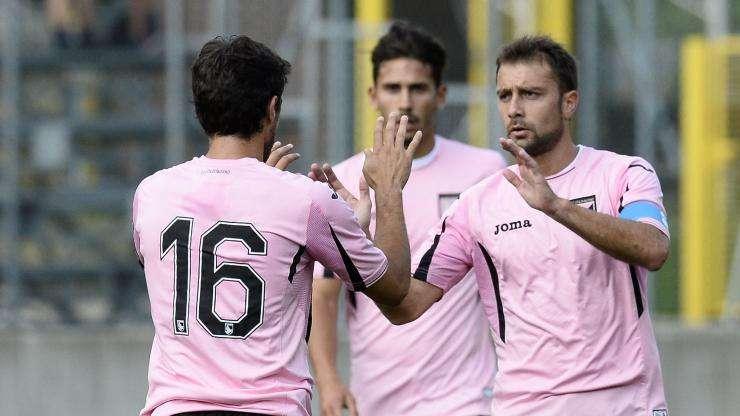Allenamento del Palermo nel pomeriggio a porte chiuse