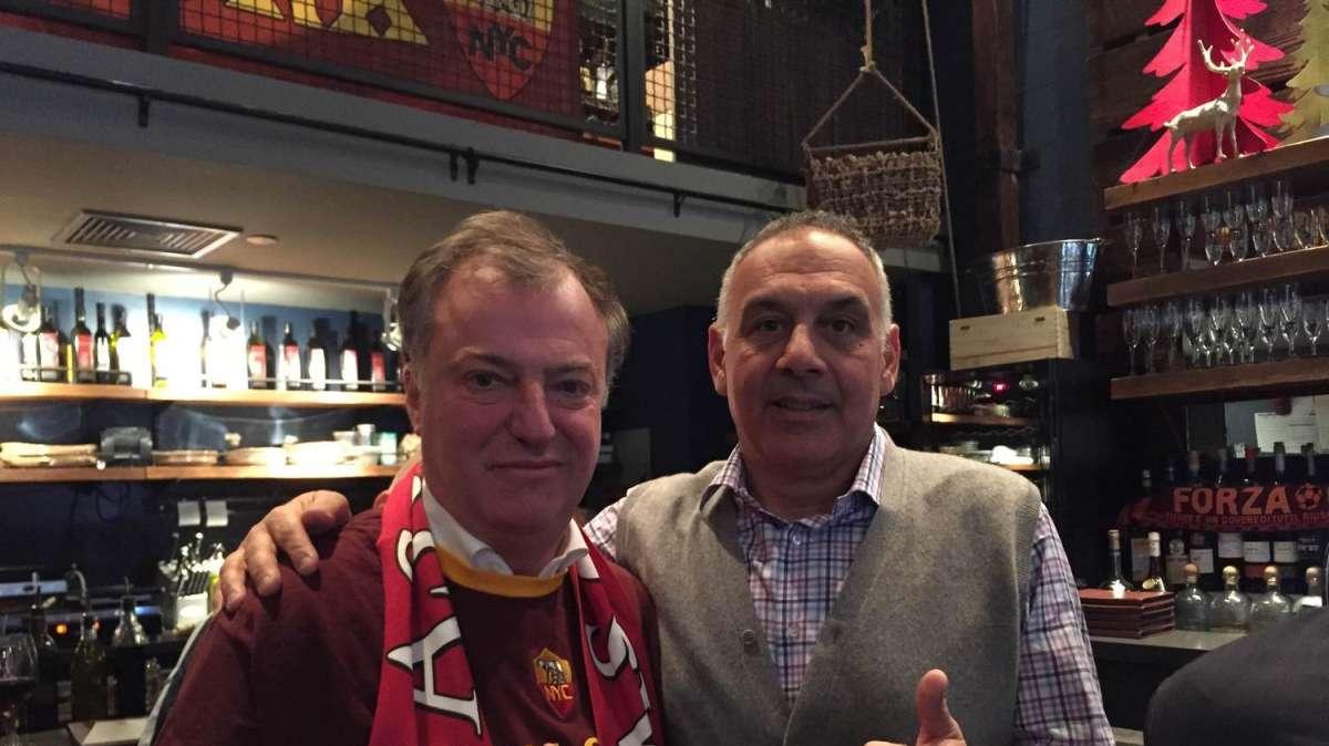 Pallotta al Roma Club New York per assistere alla gara col CSKA Mosca. FOTO!