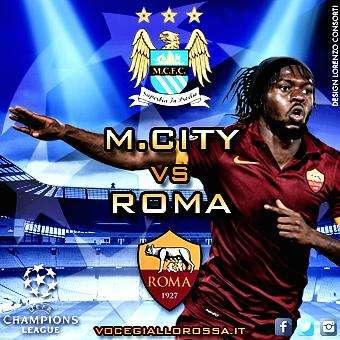 Manchester City-Roma 1-1 - La gara sui social