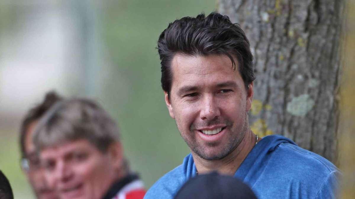 Trigoria, Doni in visita ai suoi ex compagni
