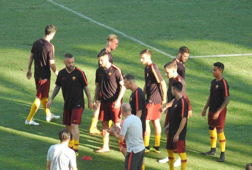 Roma-Avellino, il riscaldamento - La photogallery