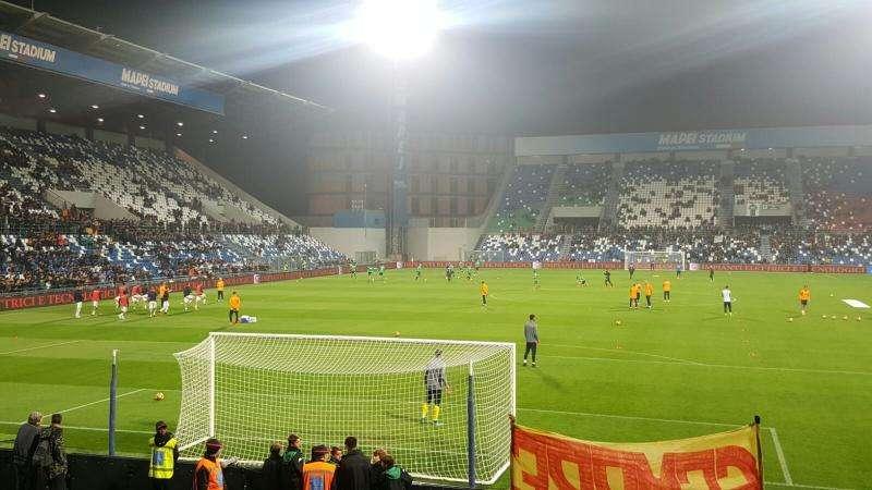 Sassuolo-Roma 1-3. Doppio Dzeko e Nainggolan rispondono a Cannavaro. Torna in campo Rüdiger ma preoccupa la condizione di Florenzi uscito in barella. FOTO! VIDEO!