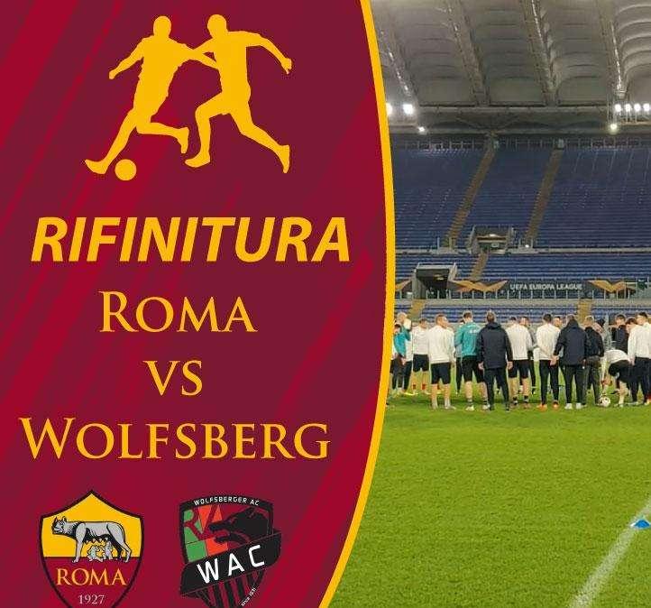 STADIO OLIMPICO - La rifinitura del Wolfsberg. FOTO! VIDEO!