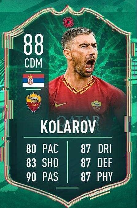 FIFA20, carta speciale per Aleksandar Kolarov. FOTO!