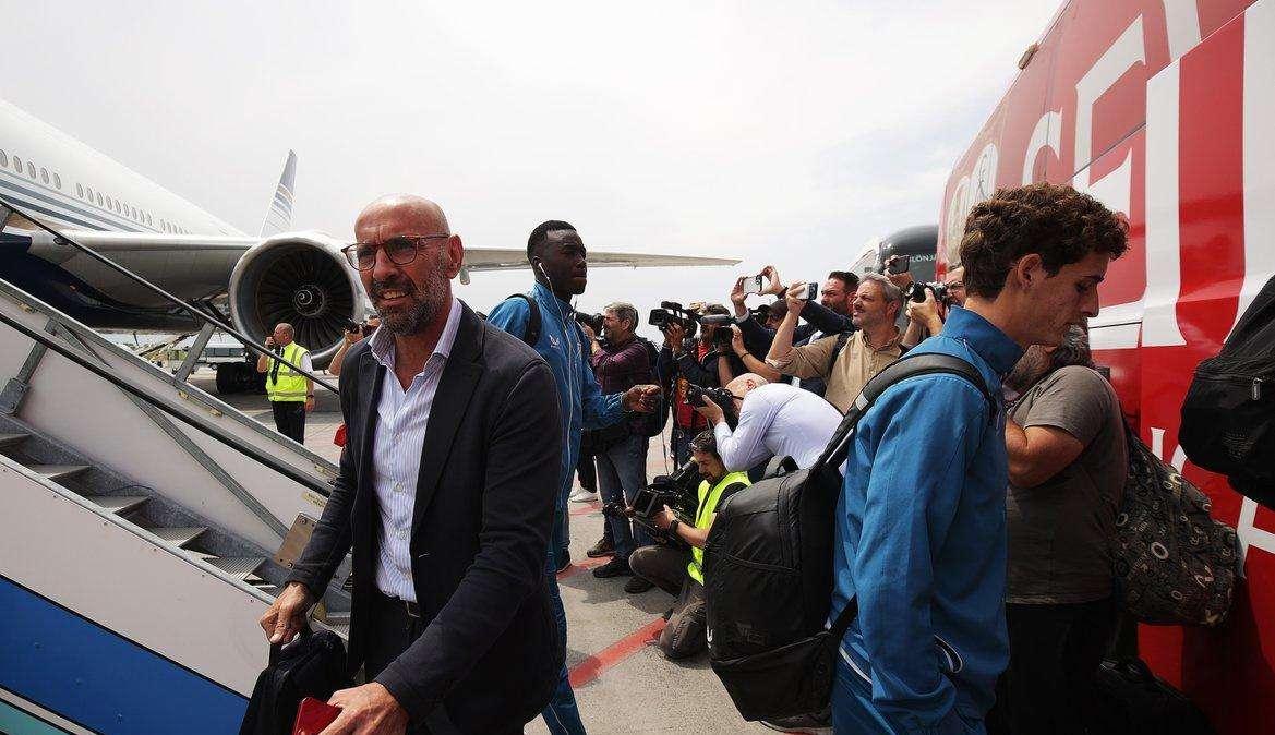 Il Siviglia è arrivato a Budapest. FOTO! VIDEO!