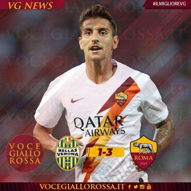 #IlMiglioreVG - Pellegrini è il man of the match di Hellas Verona-Roma 1-3. GRAFICA!