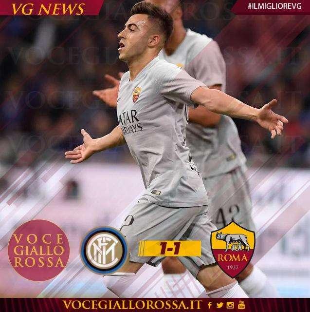 #IlMiglioreVG - El Shaarawy è il man of the match di Inter-Roma 1-1. GRAFICA!