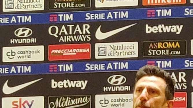 Di Francesco: "Ora non dobbiamo più cadere. De Rossi straordinario. Schick sa giocare a calcio, può fare tutti i ruoli davanti. Zaniolo deve rinnovare e tenersi stretto la Roma". FOTO!