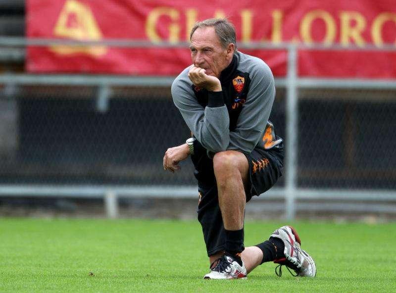 Zeman in visita al raduno dell'U21 a Trigoria
