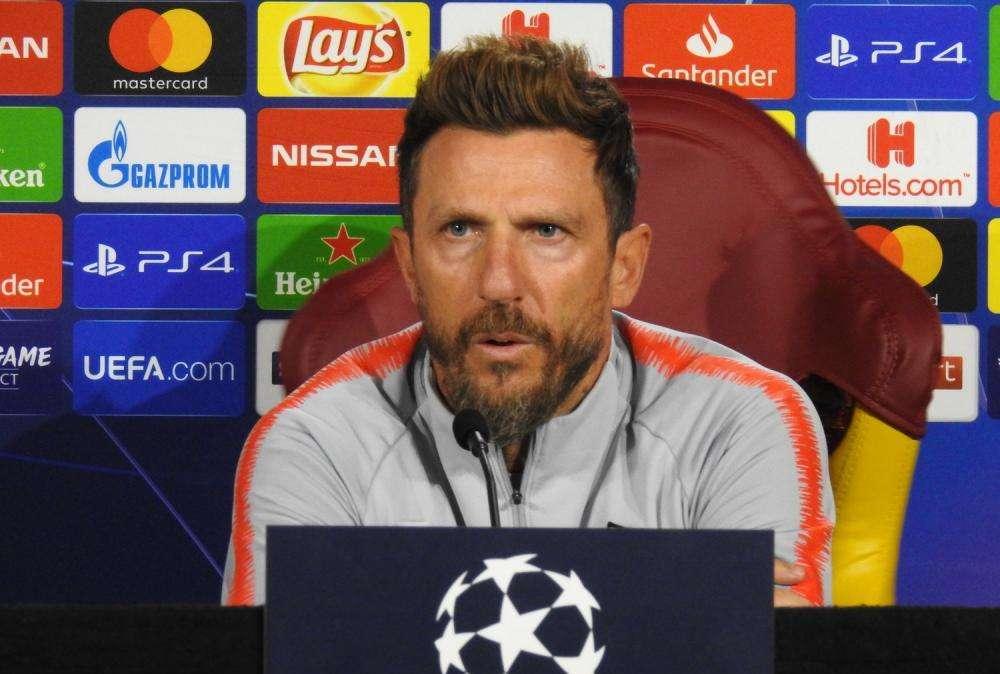 Questa mattina la rifinitura a Trigoria alle ore 11:15. Alle 19:00 conferenza stampa di Di Francesco e Cristante dallo Stadion města Plzěn