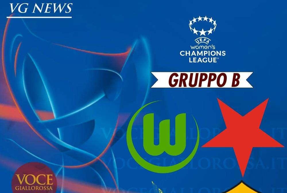 Women's Champions League - Roma nel Gruppo B con Wolfsburg, Slavia Praga e St. Polten
