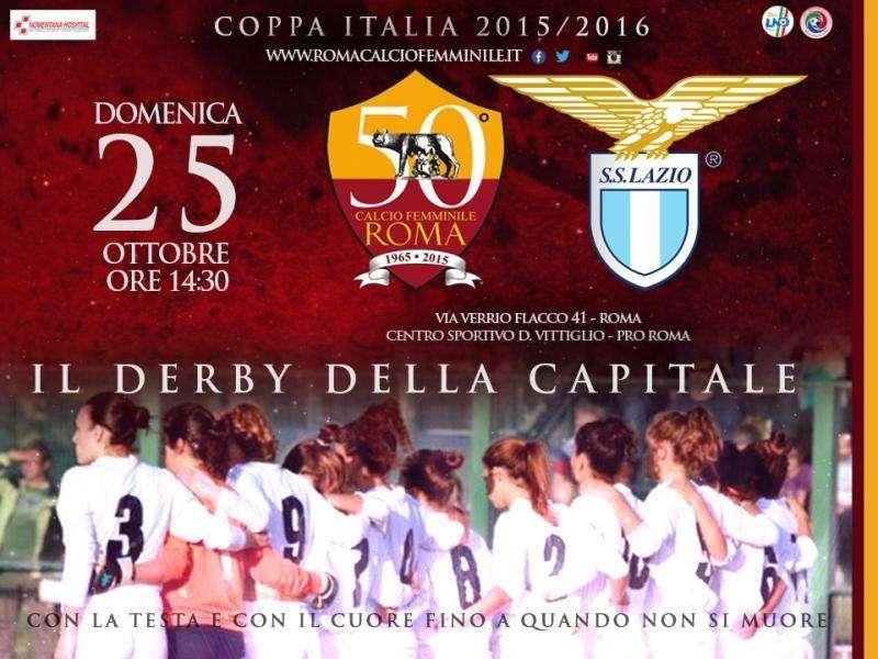 Roma femminile, domenica derby Roma-Lazio. FOTO!