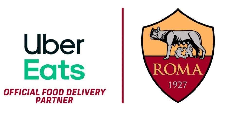 Uber Eats nuovo official food delivery della AS Roma. Ecco la promo dedicata ai tifosi