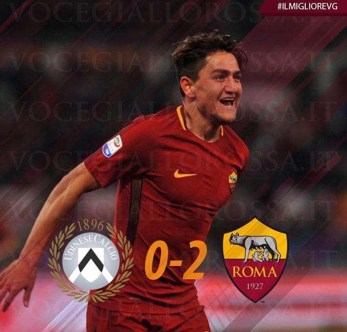 #IlMiglioreVG - Ünder è il man of the match di Udinese-Roma 0-2. GRAFICA!