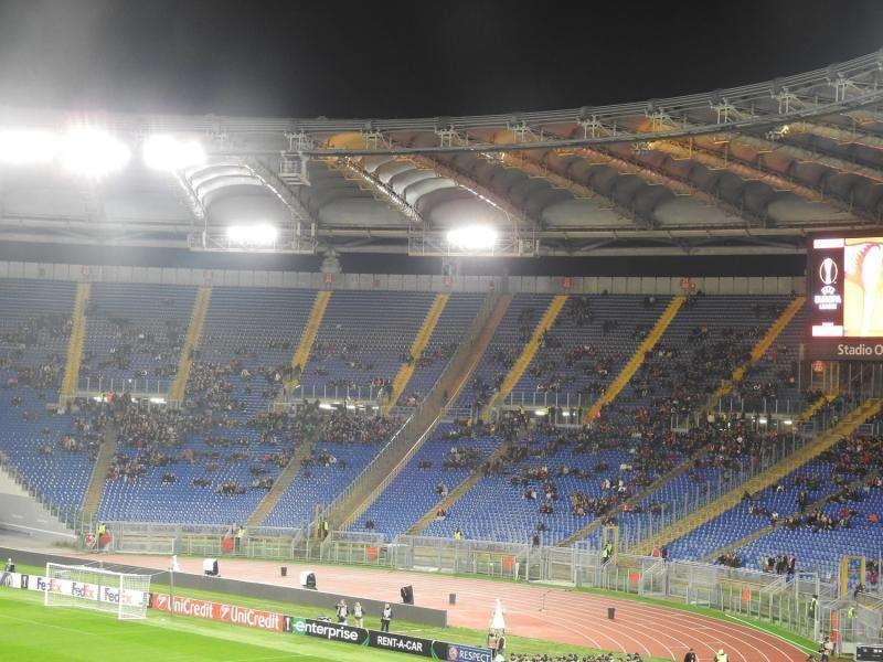 Il deserto dell'Olimpico. FOTO!
