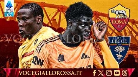 Roma-Lecce - La copertina del match. GRAFICA!