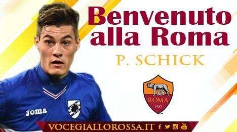 COMUNICATO AS ROMA - Ufficiale l'acquisto di Schick. Prestito oneroso con obbligo di riscatto.  Schick: "Apprezzo Di Francesco e il suo sistema di gioco". Monchi: "Dobbiamo essere soddisfatti che Patrik abbia scelto la Roma"