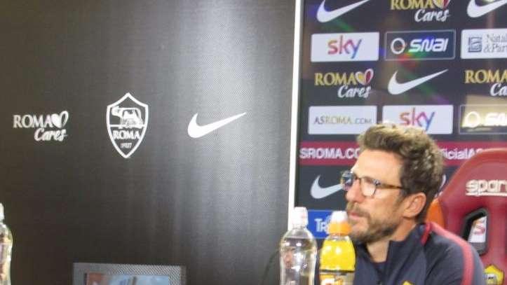 TRIGORIA - Di Francesco: "Convocato Emerson Palmieri. Determinante il lavoro di Dzeko. Domani ci saranno altri cambi"