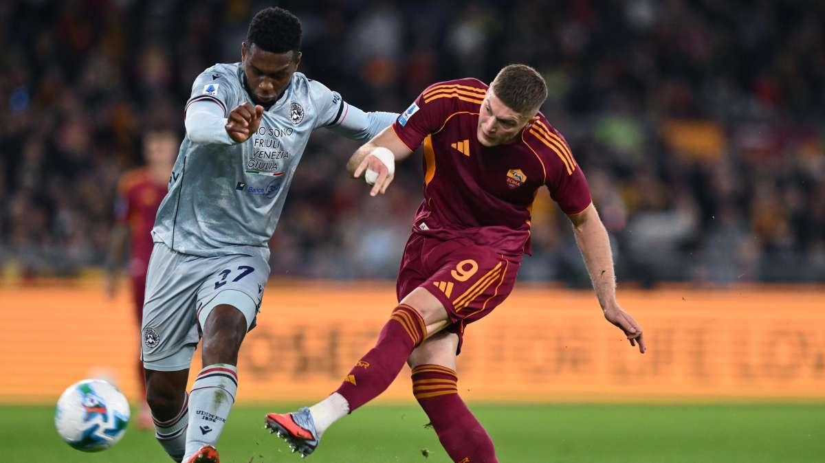 Roma-Udinese - Problema muscolare al quadricipite per Dovbyk